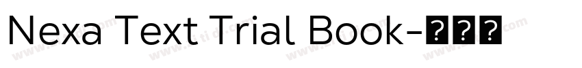 Nexa Text Trial Book字体转换